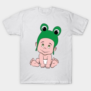 Frog Hat Baby T-Shirt